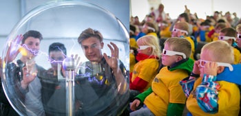 Die gut besuchte Physik-Ausstellung auf dem Ulmer Münsterplatz bot viele...