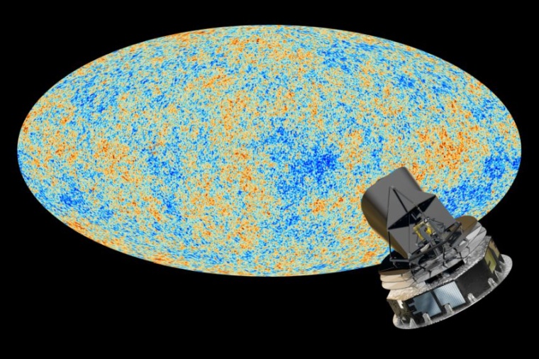 Das Planck-Observatorium hat die kosmische Mikrowellen-Hintergrundstrahlung mit...