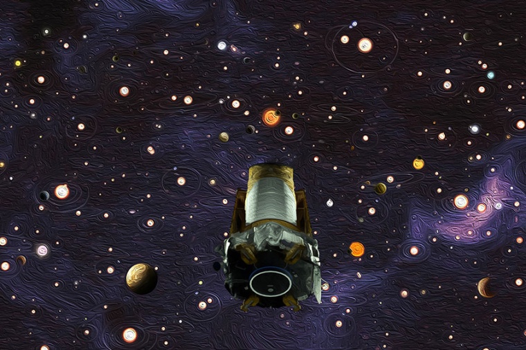 Das Weltraumteleskop Kepler vor einer neuen Interpretation von Vincent van...