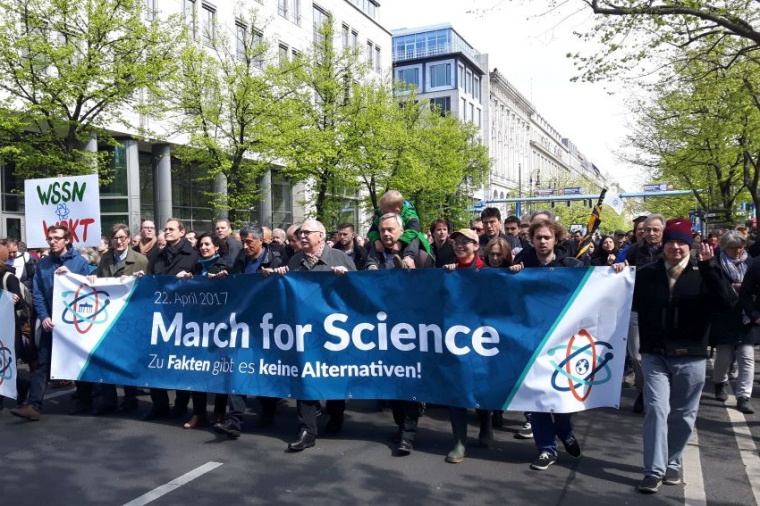 Am 22. April 2017 fand wie hier in Berlin der erste March for Science statt....