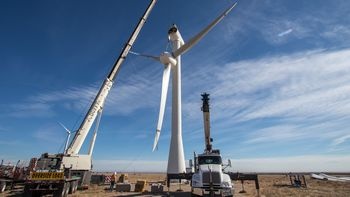 Abb.: SmartBlades2-Rotor­blätter werden an der Test­anlage in Colorado...