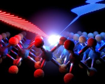 Abb.: Ein infraroter Laserimpuls bestrahlt eine Lage eines...