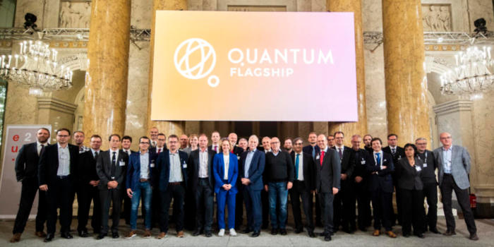 Beim offiziellen Stapellauf des Quantum Flagship versammelten sich...