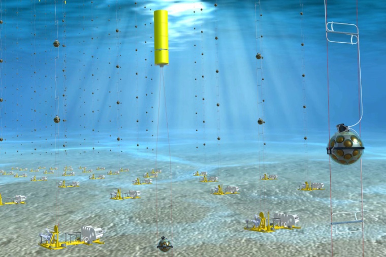 Zweitausend Module mit optischen Sensoren werden im Mittelmeer den...
