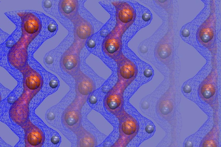 Abb.: Selbst unter extrem hohem Druck, wie im Inneren von Neptun oder Uranus,...