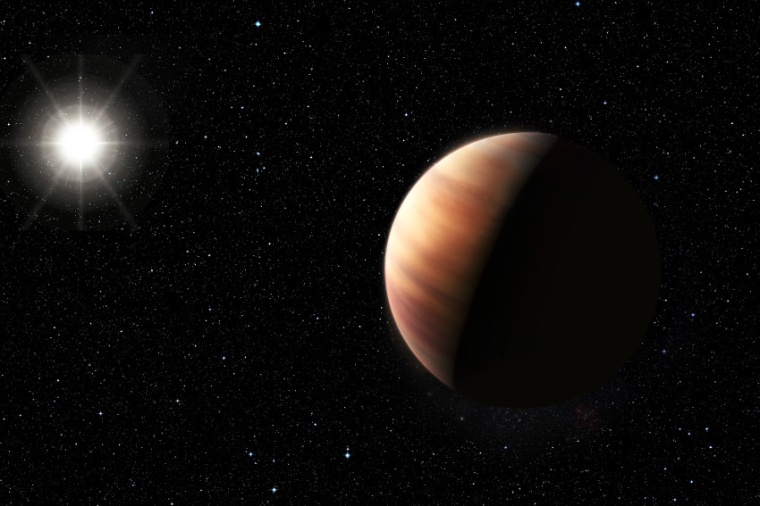 Abb.: Künstlerische Darstellung des Jupiter-Zwillings um HIP 11915, der HD...