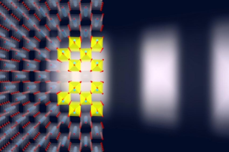 Abb.: Ultrakurze Terahertz­pulse erzeugen eine ferro­elektrische Phase im...