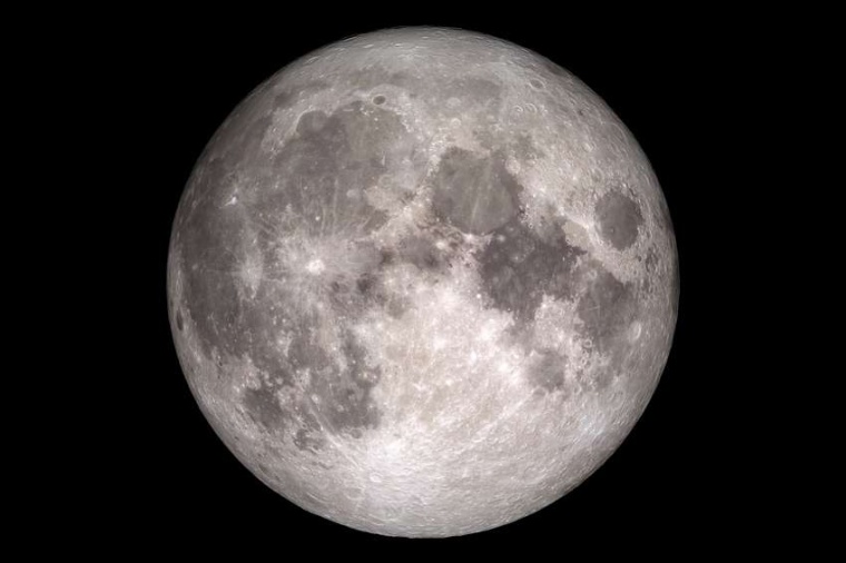 Abb.: Der Vollmond, aufgenommen von der US-amerikanischen Raumsonde Lunar...