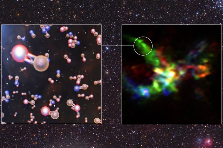 Abb.: Phosphorhaltige Moleküle aus dem All waren wichtig für die Entstehung...