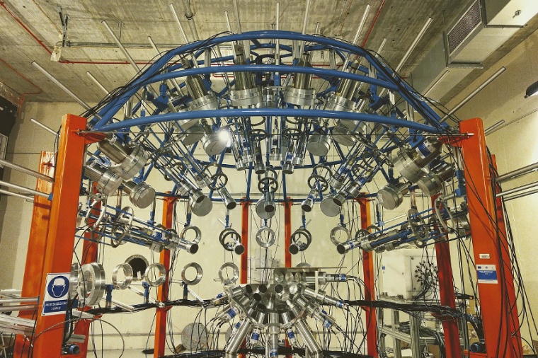 Abb.: Kernphysik-Experiment an der mit Fördergeldern der EU eingerichteten...