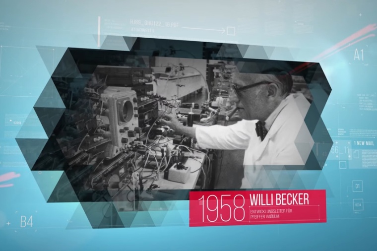 Abb.: Mit der Erfindung der Turbo­molekular­pumpe durch Willi Becker gelang...