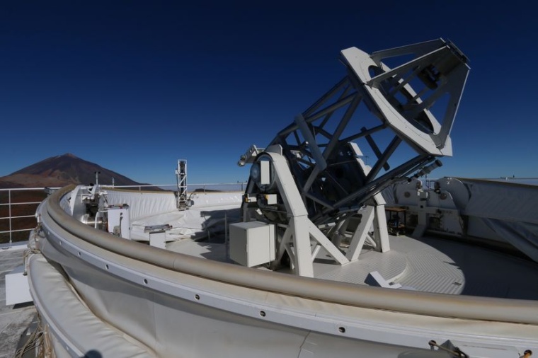 Abb.: Das GREGOR-Sonnenteleskop auf Teneriffa. (Bild: L. Kleint, KIS)