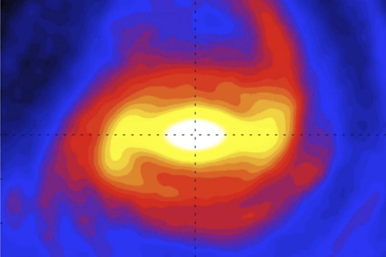 Abb.: Die Balkenstruktur wirkt gravitativ weit über ihre unmittelbare...