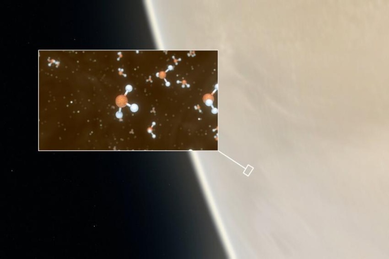 Abb.: Forscher haben Phosphin in der Venus­atmosphäre entdeckt. (Bild: ESO)