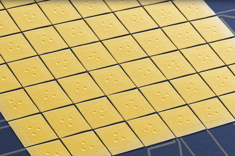 Abb.: Rasterelektronenmikroskopaufnahme der insgesamt 64 verwendeten...