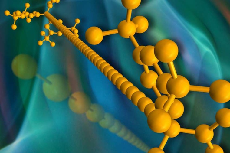 Abb.: Carbin besteht aus einer einzigen, sehr langen Kette von...