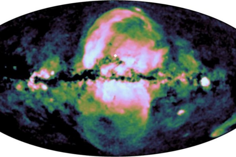 Abb.: Die eRosita-Blasen (Bild: MPE / IKI)