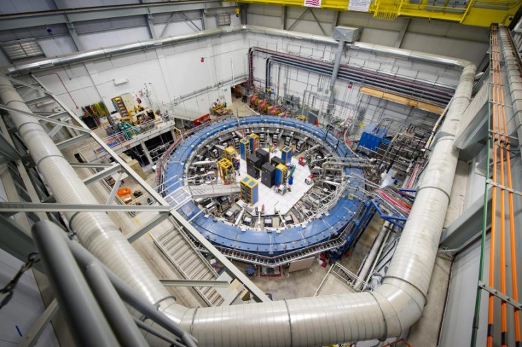 Abb.: Blick auf das Myon g-2 Experiment (Bild: Fermilab)