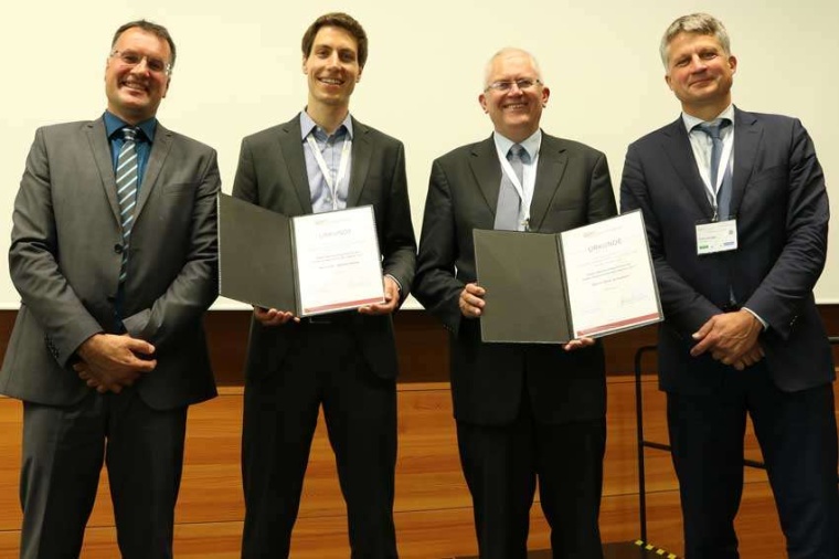 Abb.: Organisator Prof. Dr. Andreas Heinrich, Hochschule Aalen, die Gewinner...