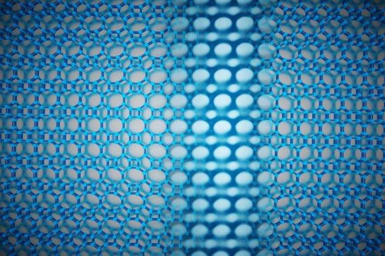 Abb.: In der rastersondenmikroskopische Aufnahme zeigt das erzeugte...