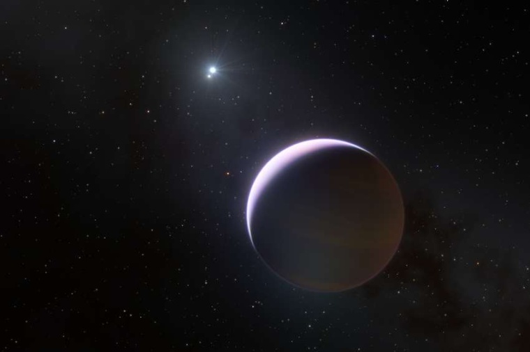 Abb.: Künstlerische Darstellung von b Centauri und dem Riesenplaneten b...