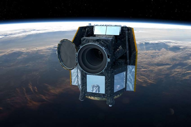 Abb.: Künstlerische Darstellung von CHEOPS im Weltall. (Bild: ESA / ATG...