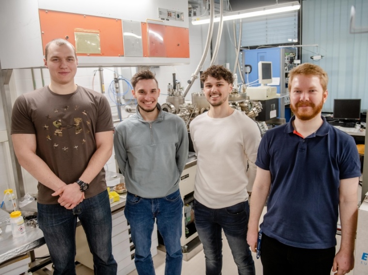 Abb.: Vier der an der Arbeit beteiligten Forscher: Hans-Georg Babin, Peter...