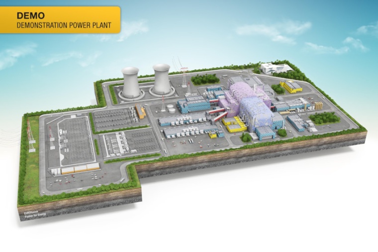 Abb.: Illustration des ersten europäischen Demonstrations-Fusionskraftwerk...