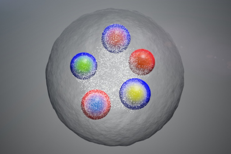 Abb.: Illustration eines der neu entdeckten Pentaquarks. (Bild: Cern)