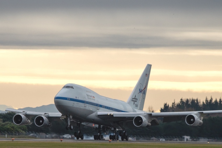 Abb.: Flugzeugobservatorium „Sofia“ beim Einsatz auf der Südhalbkugel im...
