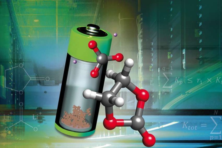 Abb.: Forscher des KIT haben die Bildung der Feststoff-Elektrolyt-Grenzphase...