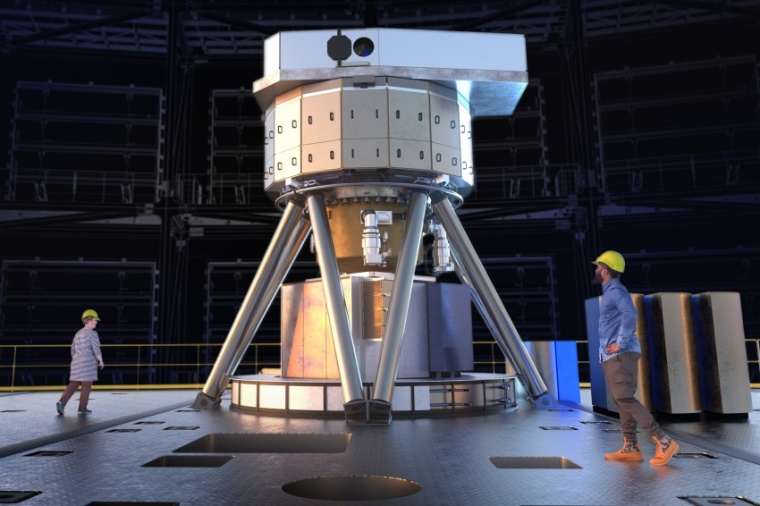 Abb.: Das MICADO-Instrument des ELT, das hier im Modell zu sehen ist, wird sich...